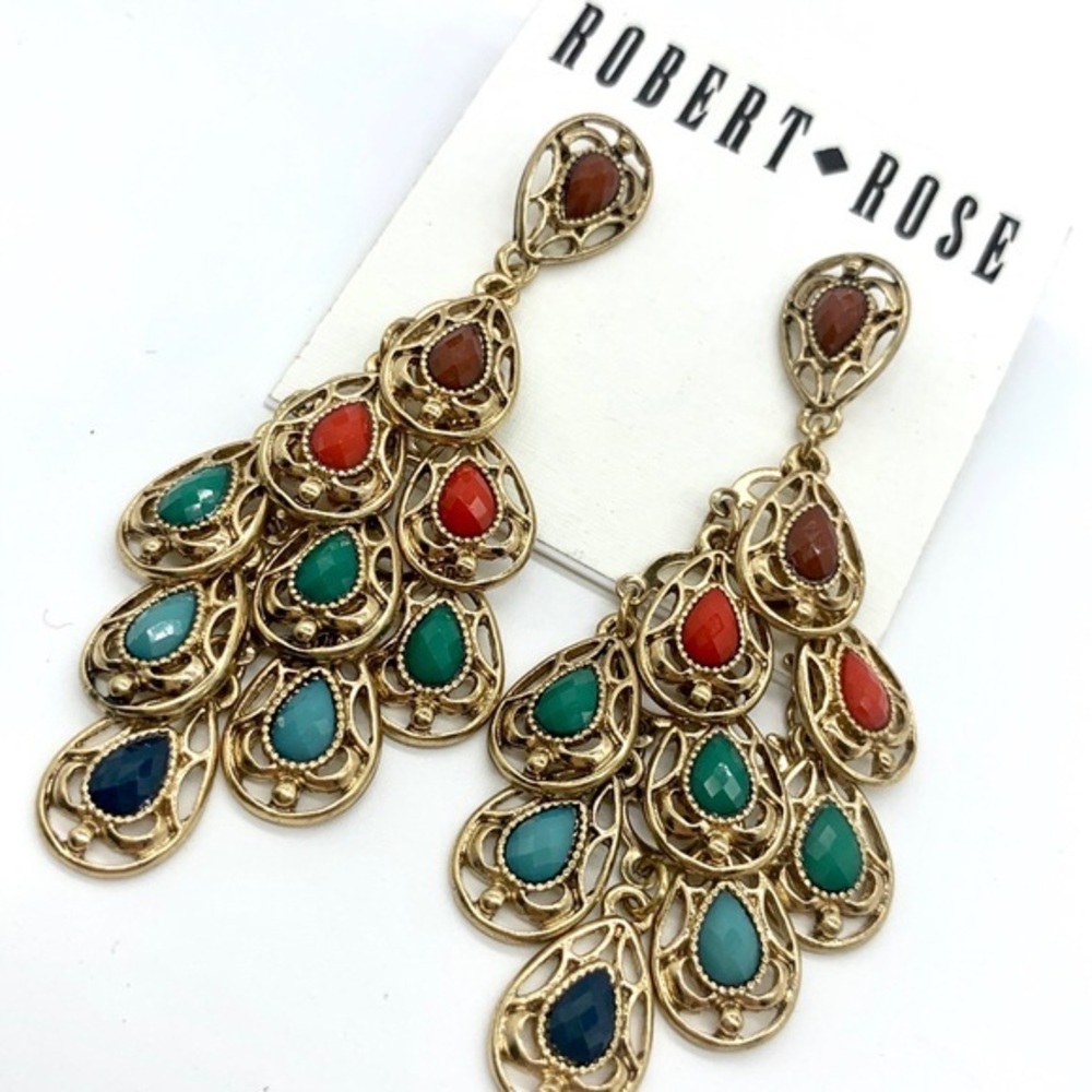 NWT Robert Rose Earrings